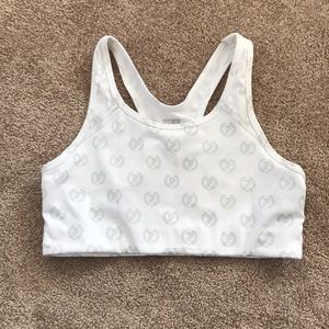 Pink Ultimate racerback sports bra